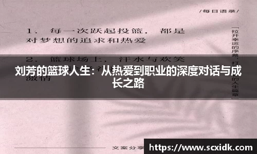 刘芳的篮球人生：从热爱到职业的深度对话与成长之路